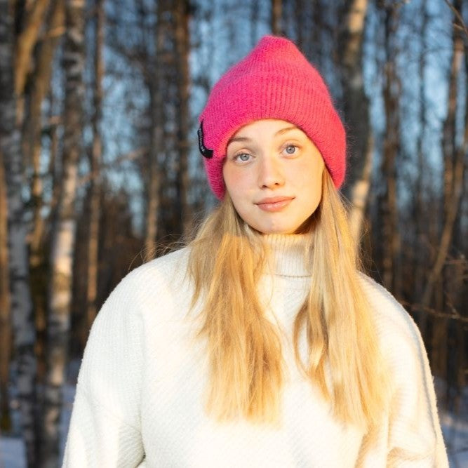 Mohair Beanie, warme und weiche Wollmütze für kalte Tage im Winter, hergestellt in Finnland, The Finland Shop