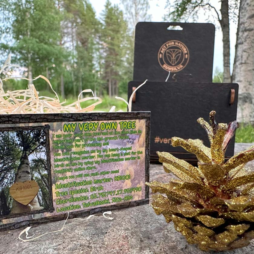 My very own tree Sunsilva Finland a tree gift