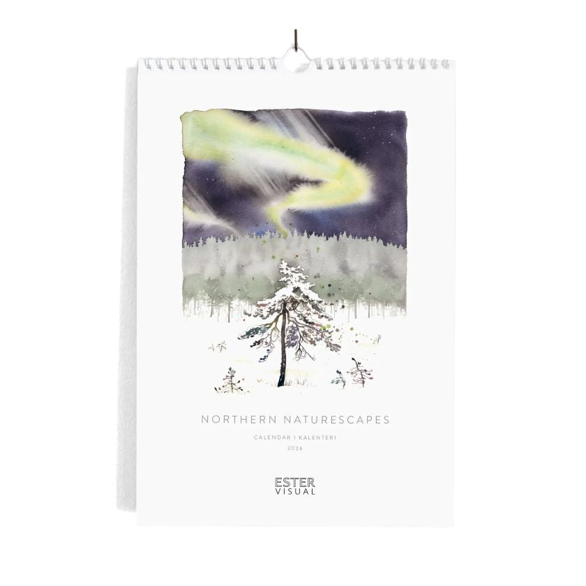Wandkalender 2026 Northern Naturescapes Ester Visual, Naturbilder aus Finnland, The Finland Shop
