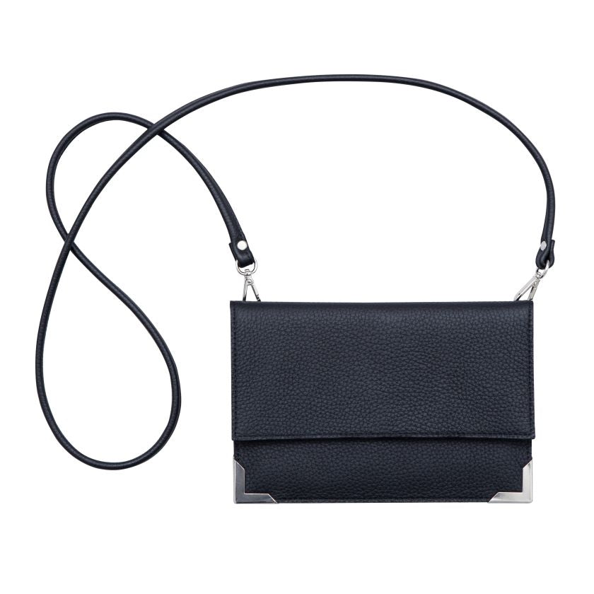 Välke Elchleder Handtasche, schwarz