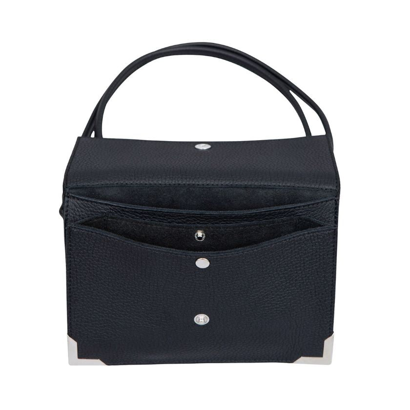 Välke Elchleder Handtasche, schwarz