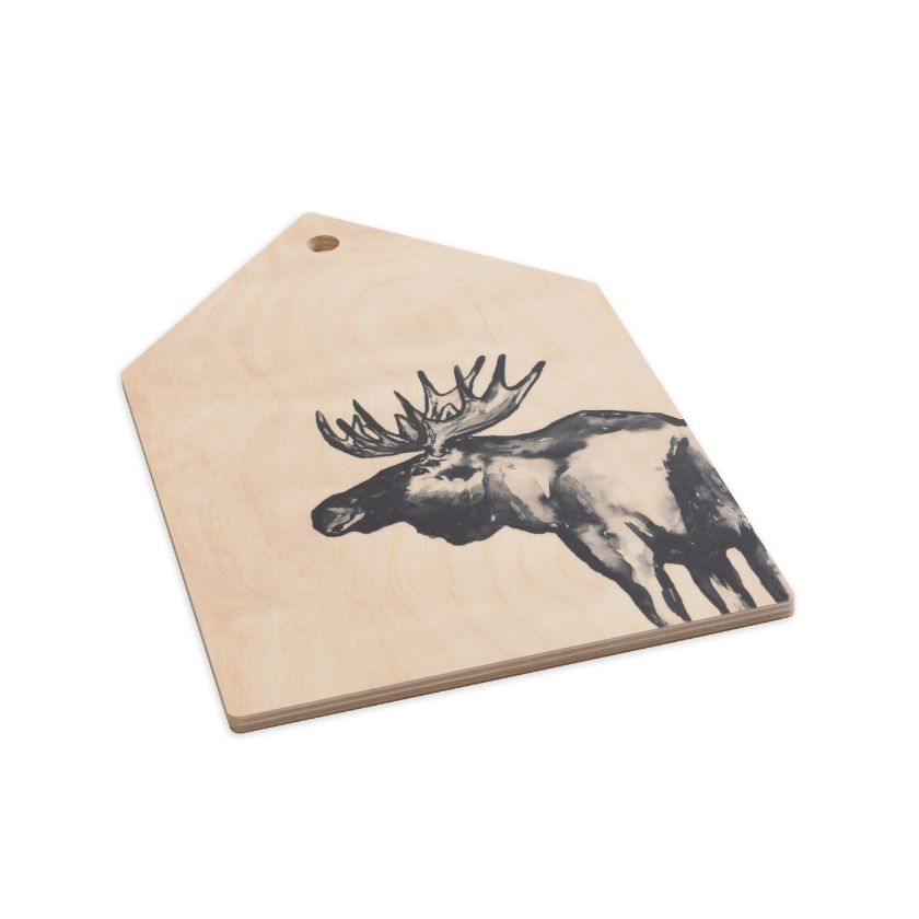 Elch Schneidebrett auzs Holz, finnische Brike, hergestellt in Finnland, The Finland Shop