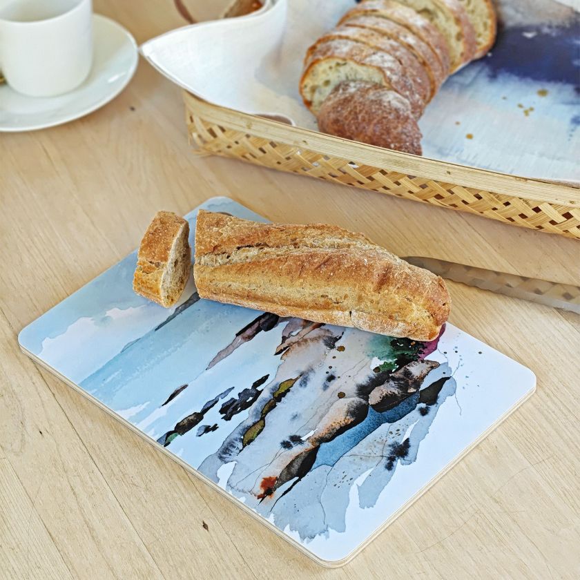 Felsen am Strand Schneidebrett aus finnische Birke, Skandinavische Design für Küche und Tisch, The Finland Shop