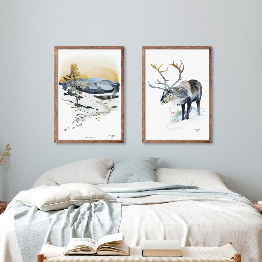 Ylläs tunturi juliste Pirunkuru Lappi Ester Visual 50 x 70 cm