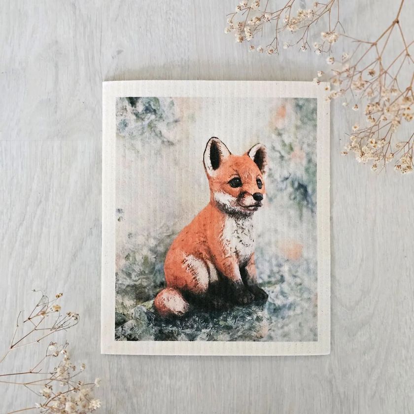 Pyry-Fuchs ekologischer Spüllappen für die Küche, Nenni and Friends, Finnland