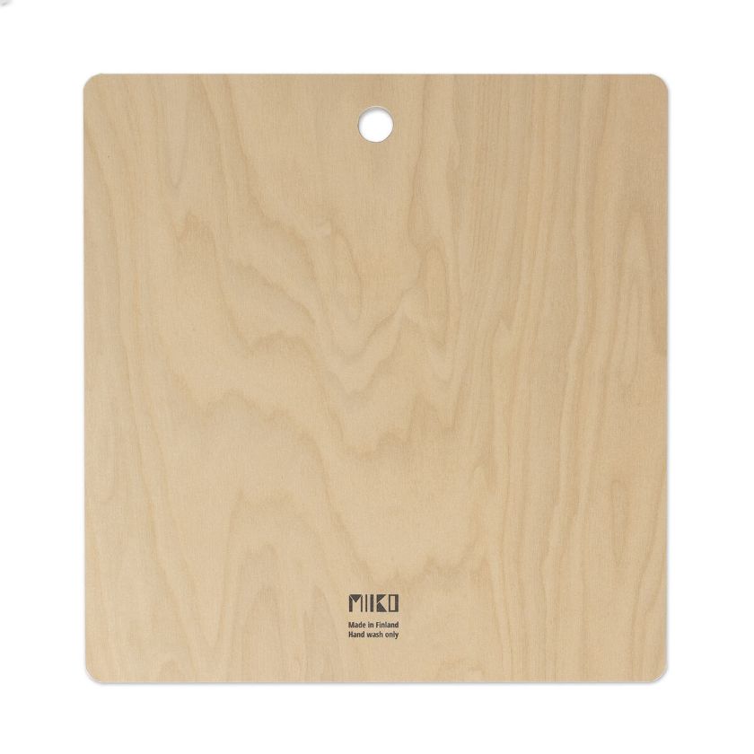 Zaubergarten Holzschneidebrett aus finnischer Birke, strapazierfähig, auch zum Servieren, Miiko Design
