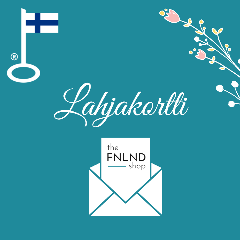 Suomalainen lahjakortti netistä sähköinen heti voimassa lahja naiselle kotimaiset tuotteet 