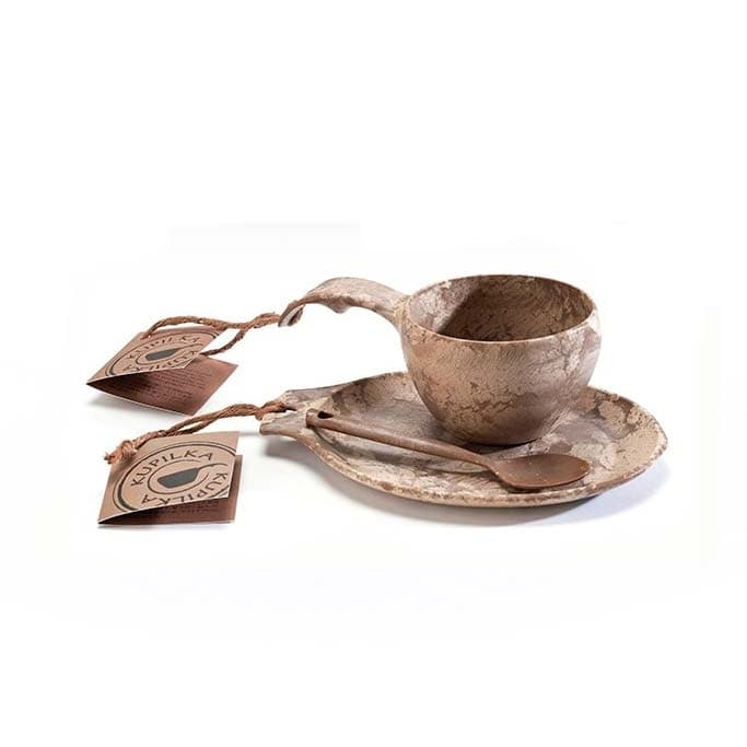 Kupilka kuksa lahjapakkaus ruskea ekologinen lahja