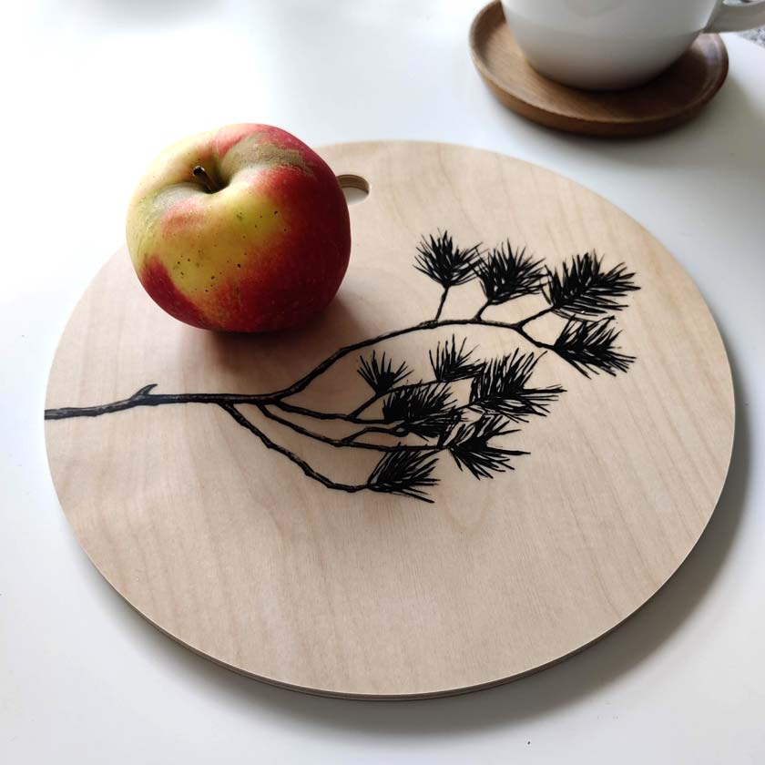 Havu leikkuulauta puinen pyöreä Miiko design