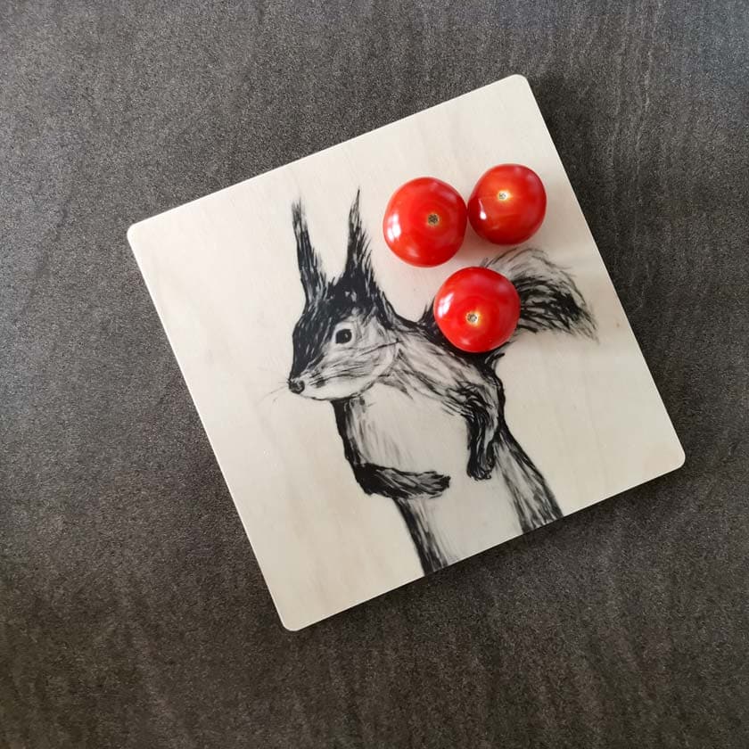 Miiko design puinen Orava pannunalunen