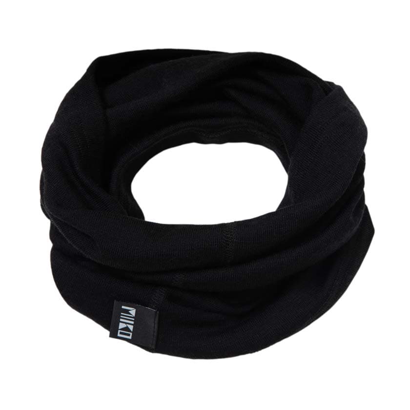 Musta merivilla silkki tuubihuivi kotimainen miiko design