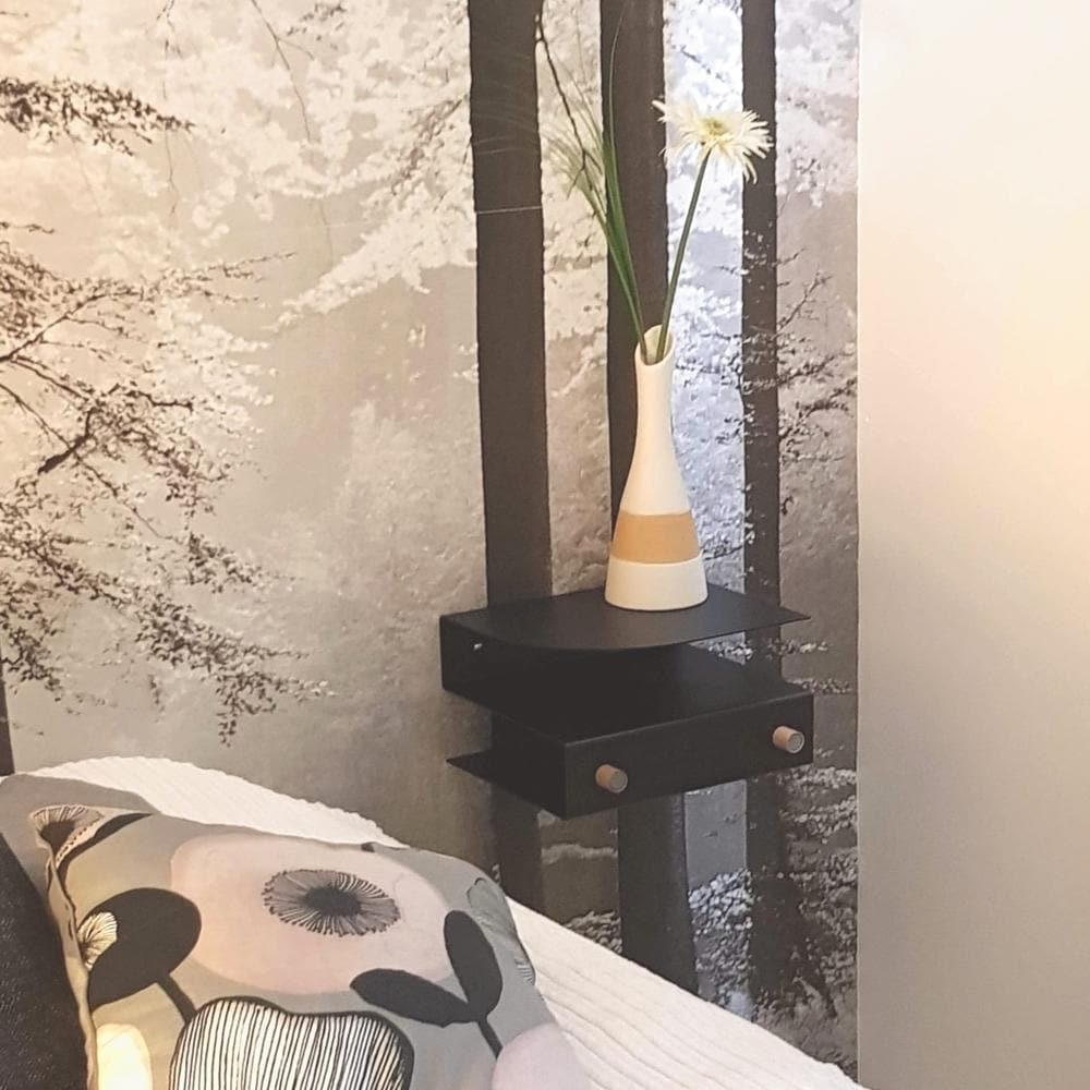 Luoto seinähylly terästä kotimainen Pauliina Rundgren HandiCrafts